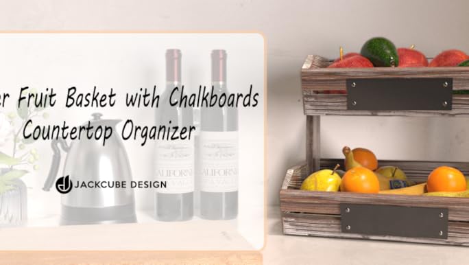★ Akari ★ WALLABY BASKET STAND Black Amazon.com - JACKCUBE DESIGN 2 Tier Fruit Basket Holder
